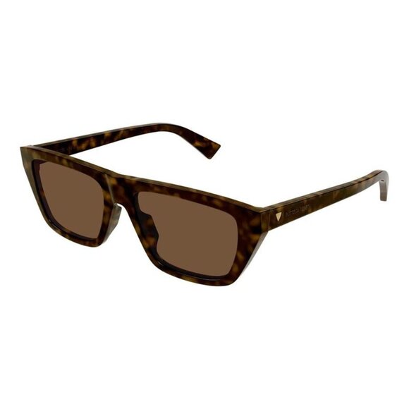NWT BOTTEGA VENETA SUNGLASSES UNISEX HAVANA EYEWEAR - Picture 1 of 3